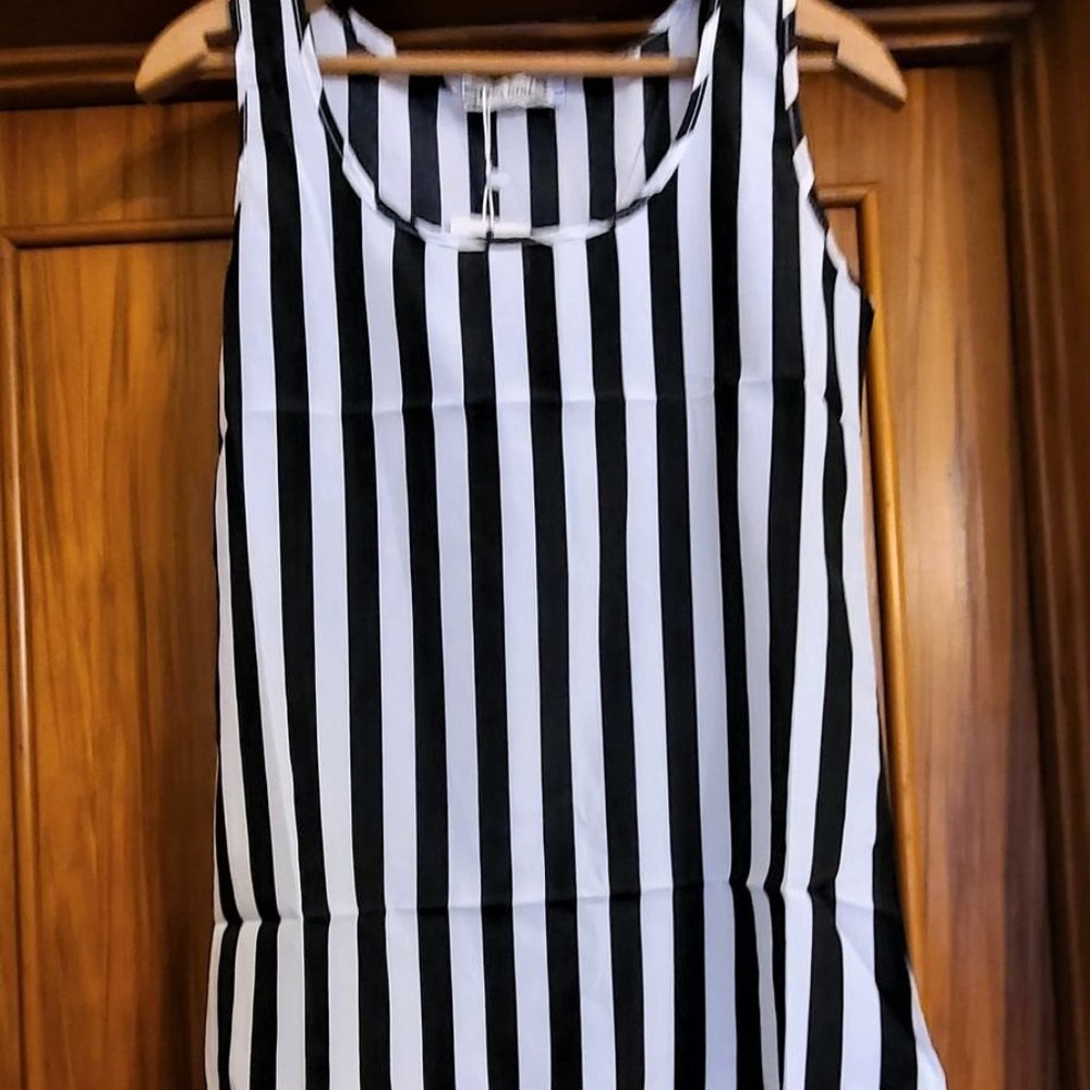Liva Girl Black & White Tank Top